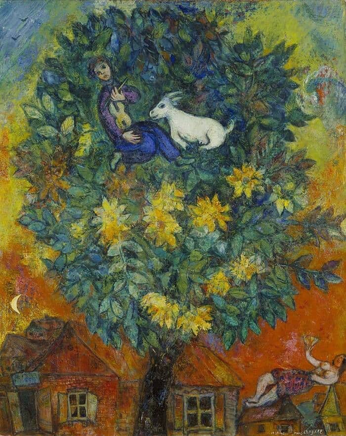 Autumn in the Village, 1939-45 by Marc Chagall
