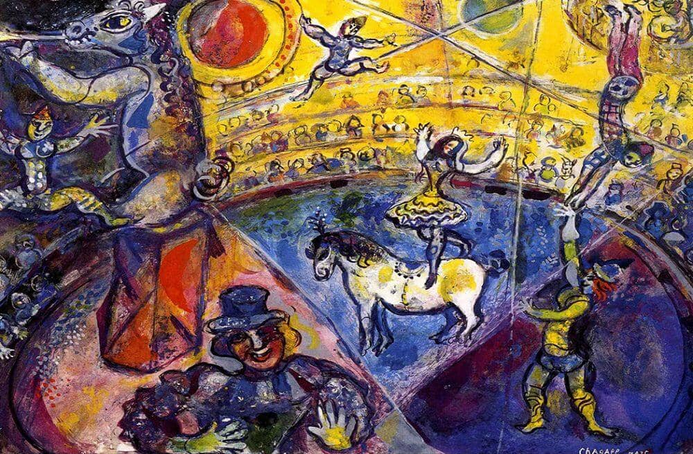 Circus Horse, 1964 - by Marc Chagall