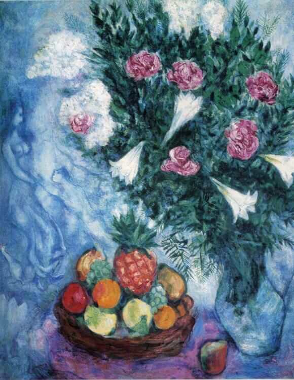 Fruits and Flowers, 1929 - by Marc Chagall