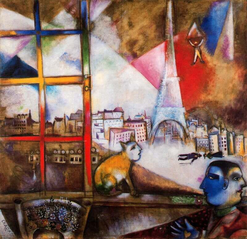Paris Through the Window, 1913 by Marc Chagall