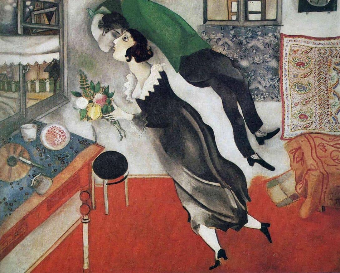 The Birthday, 1887 by Marc Chagall