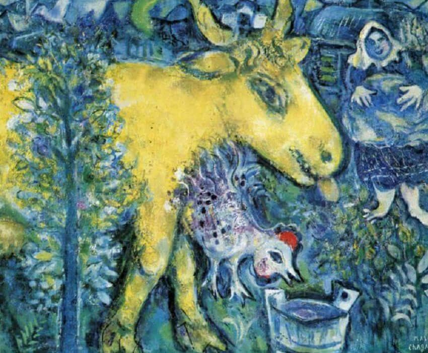 The Farmyard, 1954 - by Marc Chagall