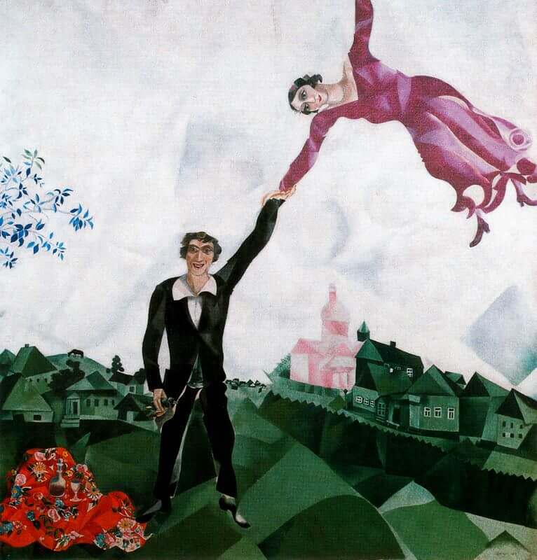 The Promenade, 1917 - by Marc Chagall