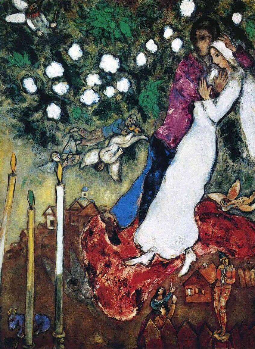The Three Candles, 1938 by Marc Chagall
