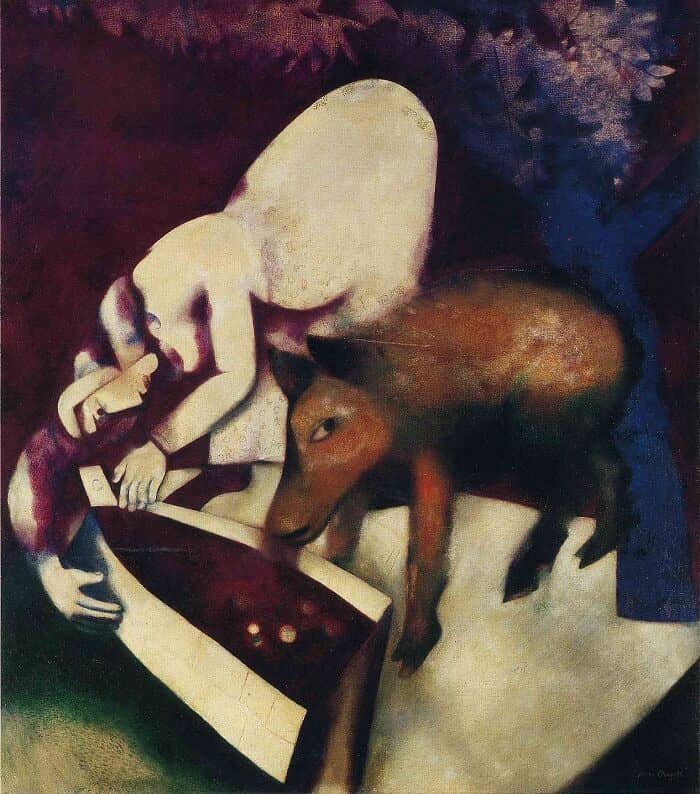 The Watering Trough, 1925 - by Marc Chagall