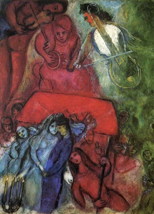 The Wedding, 1944 by Marc Chagall