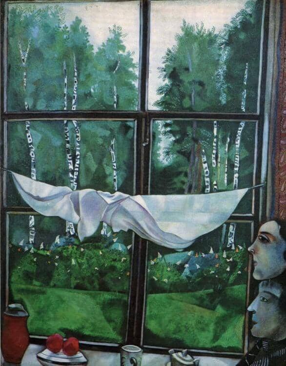 Window in the Country, 1915 - by Marc Chagall