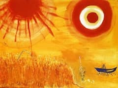 A Wheatfield on a Summers Afternoon by Marc Chagall