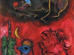 Listening to the Cock by Marc Chagall