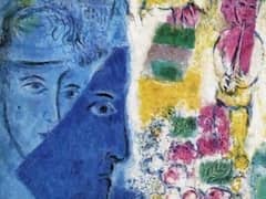 The Blue Face by Marc Chagall