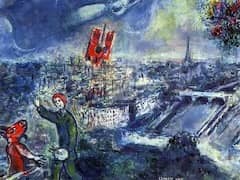 View of Paris by Marc Chagall