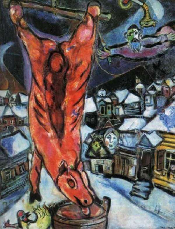 Flayed Ox, 1943 by Marc Chagall