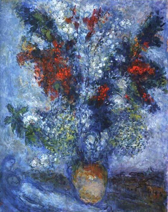 Flower Bouquet, 1982 - by Marc Chagall
