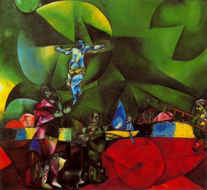 Golgotha, 1912 - by Marc Chagall