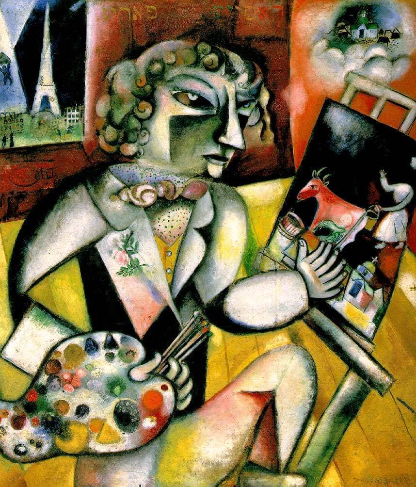 Self-Portrait with Seven Fingers, 1912-13 by Marc Chagall