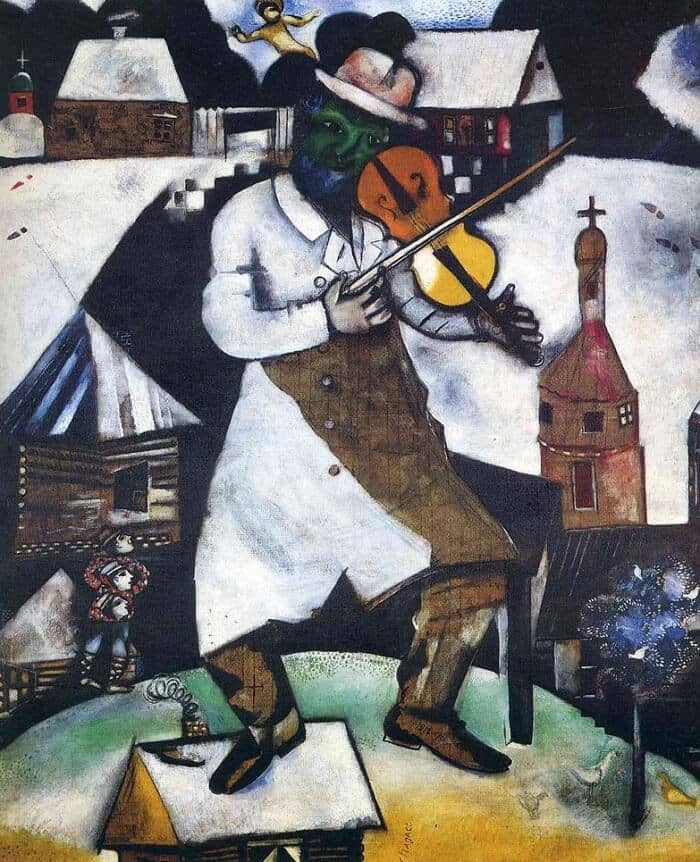 The Fiddler, 1913 by Marc Chagall