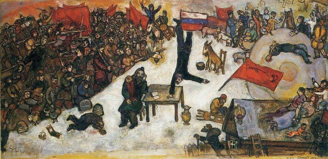 The Revolution, 1937 by Marc Chagall