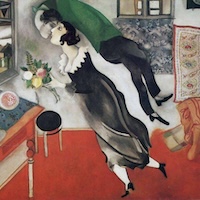 The Birthday, 1887 by Marc Chagall