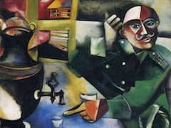 The Soldier Drinks by Marc Chagall